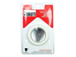 Bialetti Moka Express Replacement Gaskets & Filter Plate 6 Cup