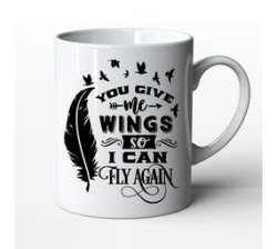 Valentines Day Love Birthday Present - You Give Me Wings You Give Me Wings White - 11OZ Coffee Mug