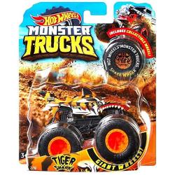 DieCast Hot Wheels Monster Trucks Mega Wrex (Teal) 31/75 - 1:64 Scale Truck  with Connect and Crash Car