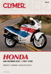 Clymer M439 Honda 600 Hurricane 1987 To 1990 Repair Manual