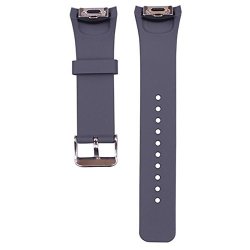 Small Ecsem Smartwatch Silicone Replacement Band strap For Samsung Gear S2 Sm-r720 Samsung Gear S2 Sm-r730 Grey