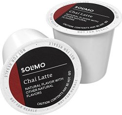 Amazon.com Services, Inc. Amazon Brand - 24 Ct. Solimo Tea Pods Chai Latte Compatible With 2.0 K-cup Brewers