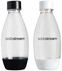 Sodastream Fuse Carbonating Bottles 500 Ml - Pack Of 2 1 White And 1 Black