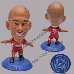 No.19 Babel Soccer Figurine In Liverpool F.c. Jersey. Collector No Mc12596