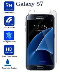 Josi Minea Samsung Galaxy S7 Tempered Glass Ballistic Lcd Screen Protector Film Screen Guard Premium HD Cover Shield For Samsung Galaxy S7 Svii