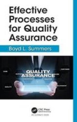 Effective Processes For Quality Assurance Hardcover