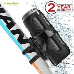 Avantree 10W Powerful Portable Bluetooth Bike Speaker With Bicycle Mount & Sd Card Slot Enhanced Bass & Wireless Nfc Pairing Splash Proof Shockproo