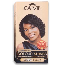 Color Shines Semi-permanent Hair Dye 90ML - Ebony Black
