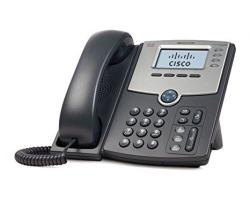 Landline Corded Phone Cisco SPA504G 4-LINE Ip Poe Office Phone Landline Gray