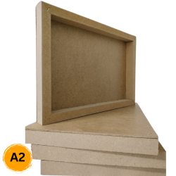 A2 Size Wooden Canvas Frame 420 X 594MM - 50MM With Backing Baord
