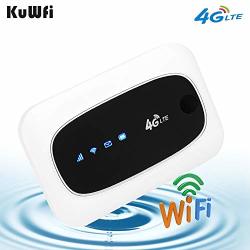 Kuwfi 4G LTE Mobile Wifi Hotspot Travel Router Partner Wireless Sim Routers With Sd Sim Card Slot Support LTE Fdd tdd Work For Usa ca mx Europe