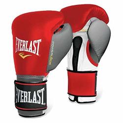 Everlast 2200756 Powerlock Training Gloves Hook & Loop Red grey 16 0Z