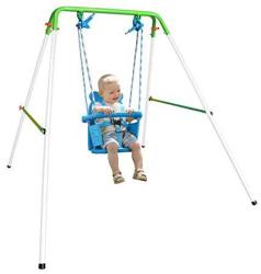 Sportspower My First Toddler Swing - Heavy-duty Baby Indoor outdoor Swing Set With Safety Harness