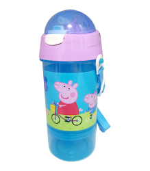 Peppa Pig Bottle With Snack Container