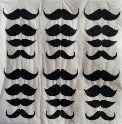 Moustache Serviettes 10