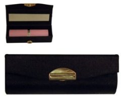 Single Satin Lipstick Case Black Min Order: Pack Of 12 8.5X3C