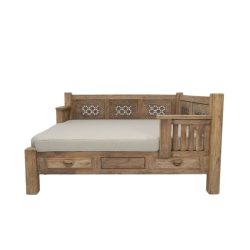 Statice Teak Daybed With Cushion Sotran Dekorativ