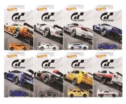 New Diecast Toys Car Hot Wheels 1:64 Basics - Gran Turismo Assortment Set Of 8 FKF26-999A