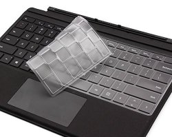 Xskn Ultra Thin Clear Transparent Tpu Keyboard Skin Cover For Microsoft Surface Pro 4 Type Cover Us Layout