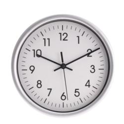 Wall Clock Time Master Silver 20CM