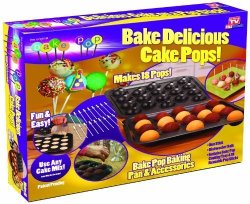 Telebrands 5720-12 Bake Pop: Cake Pops Baking Pan & Accessories