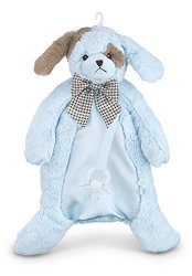 Bearington Baby Waggles Pacifier Pet Blue Puppy Plush Stuffed Animal Lovie And Paci Holder 15