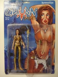 Rendition Gywnn Gold Variant From The Hit Comic Book Series Snowman Avatar Press 7 Inch 1998 Action Figure & Accessories