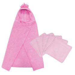 Trend Lab 6-piece Princess Hooded Towel And Wash Kit