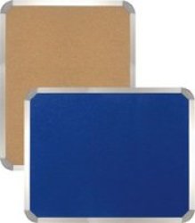 Parrot Info Board Aluminium Frame - Royal Blue Felt 1500 X 1200MM