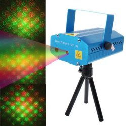 YX-10 2-COLOR LED Multifunction Disco Dj Club Holographic Laser Star Projector With Holder Suppor...