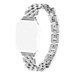 Weave Stainless Steel Link Band For Apple Watch - 42 44 45 49MM - Silver