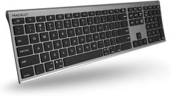 Macally Wireless Bluetooth Keyboard - Space Gray