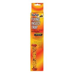 Flying Insect Trap - Self-standing - Adhesive - Orange - 4 Pack