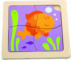 The Original Toy Company First Puzzle - Happy Goldfish By The Original Toy Company