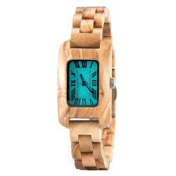 Rectangular Wooden Watch For Women GT020-BLUE