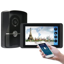 Ennio 7 Inch Capacitive Touch Wifi Wired Video Doorbell Video Camera Phone Remote Ca
