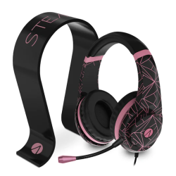 Sony Stealth Abstract Pink Headset & Stand Bundle