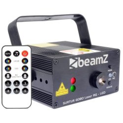 Beamz Surtur Laser Red & Green LED Gobo With Remote