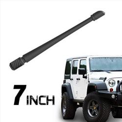 Rydonair Antenna Compatible With Jeep Wrangler Jk Jku Jl Jlu Rubicon Sahara 2007-2022 13 Inches Flexible Rubber Antenna Replacement Designed For Optimized Fm am Reception