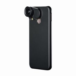 Protective Case & Wide Angle Macro Lenses For Huawei Nova 3E-BLACK