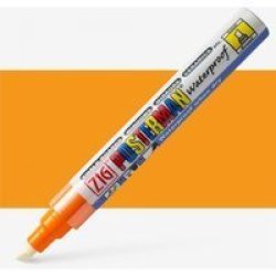 Zig Posterman Chalkboard Pen Broad - Orange 6MM Tip