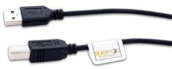 Readyplug USB Cable Compatible With Epson TM-T88V Thermal Receipt Printer 1 Foot Black