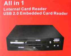 All In 1 : Usb 2.0 Multi Internal Card Reader writer With Embedded Usb 2.0 Hub.- Cr57