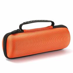Hard Case Travel Carrying Storage Bag For Jbl Flip 5 Jbl Flip 4 Wireless Bluetooth Portable Speaker. Fits USB Cable And Wall Charger - Orange