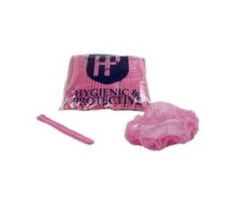 Disposable Non-woven Mop Cap Pink- 100 Pcs