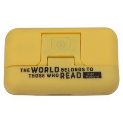 Glow In The Dark Book Light - The World Belongs To Those Who Read Yellow