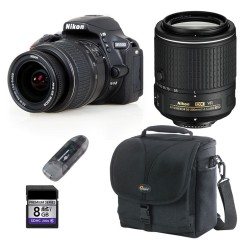 Nikon D5500 with 18-55DX Non VR Lens & 55-200 VR Lens Kit