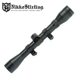 4 X 32 Nikko Striling Rifle Scope Half Mil Dot 11mm Dove Tail Or 22mm Changeable