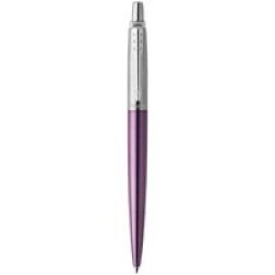 Jotter Ballpoint Pen-victoria Violet Chrome Trim-med Nib Blue Ink