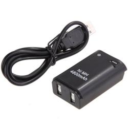 4800mAh Rechargeable Battery Pack + 1.5 Meter Long Charger Cable Xbox 360 Wireless Controller